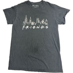 FRIENDS TVShow Retro New York City‎ Short Sleeve T-Shirt Men's Black XS